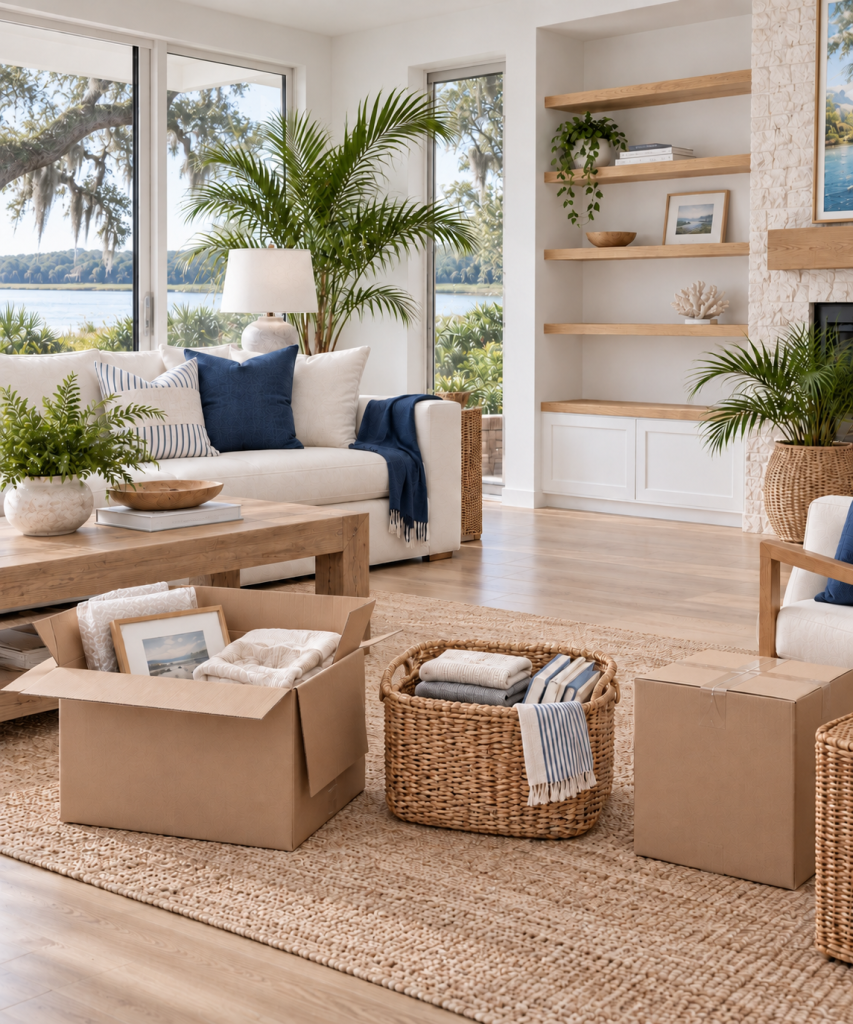 Downsizing Support in a bright coastal Jacksonville home